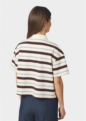 Vennera triple stripe polo tee Grey Neo Noir 